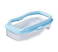 FewNvWa Aquarium Terrarium Habitat Reptile Évasion Impossible avec Zone Baignade Rampe Alimentation Matériau PP pour s Crabe, Bleu