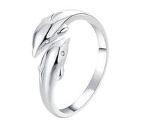 FewNvWa Bague Anneau Personnalisé Ouvert Ajustable Bijou Fantaisie Accessoire Doigt Mode Créatif pour Jeune Adulte Femme Homme Adapté à Événeme, Argent