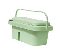 FewNvWa Bassin à Eau pour Pinceaux, Support de Lavage pour Pinceaux avec Puits de Palette, Seau de Lavage pour Pinceaux pour Fournitures D'art à L'aquarelle, Vert