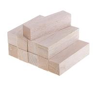 FewNvWa Bloc de Bois Balsa de 20mm, Tiges Inachevées, Projets Artistiques de Bricolage, Bois, 10pcs 120mm