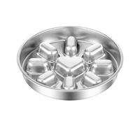 FewNvWa Bol d'alimentation Lente, Facile à Nettoyer, Portable, en Acier Inoxydable,