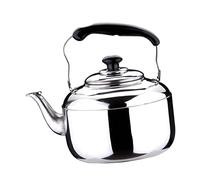 FewNvWa Bouilloire Sifflante Inox avec Poignée Antidérapante En Plastique Légère et Portable Adaptée pour Utilisation sur Tous Types de Plaques Idéale pour