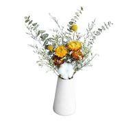 FewNvWa Bouquet Dried Flowers Bouquet Eucalyptus Feuilles Séchées Fleurs Naturelles Artisanat Décoratif Original Adapté Cérémonie Salon Bureau, Daisy