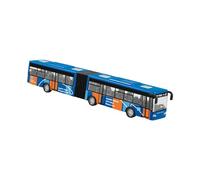 FewNvWa Bus Miniature En Alliage avec Mécanisme à Rétrofriction, Idéal Comme Gadget de Fête Ou Comme Jouet, Divisé En Deux Sections, bleu