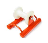 FewNvWa Cable Guide Wheel Roue Guide pour Câbles à Bouche de Tuyau Poulie de Pose Support Renforcé Ouverture à Montage Stable, Poulie Droite Roue En Nylon