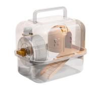 FewNvWa Cage Portable pour Animaux de Compagnie pour Hamsters et Cochons d'Inde, Conçue pour Les Voyages, Orange, Style A