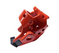 FewNvWa Casque de Boxe Protège-tête Polyvalent Confortable Ventilation Épaisse Structure NBR Réglable Approprié pour L'Entraînement Sparring Taekwondo, Rouge, S