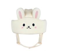 FewNvWa Casque de Protection pour Bébé Bonnet Anti- Rembourré avec Chapeau Sécurisé et Système de Sangle Réglable Polyester et, Casque De Protection Anti-Chute pour Bébé, Motif Petit Lapin