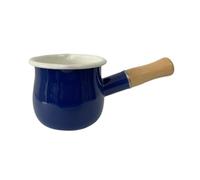 FewNvWa Casserole Mini Saucepans Poêle à Lait Petite Manche Bois Émaillé Antiadhésif pour Restaurant Hôtel Maison 9cm Adapté à Cuisson, Bleu