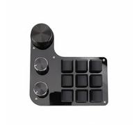 FewNvWa Clavier de Jeu Clavier Compact avec Pavé Numérique Boutons Mécaniques Lumineux Connexion Stable USB-C Adapté au Contrôle Audio Ordinateur Portable Poste de Travail, Switch Bleu