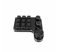 FewNvWa Clavier de Jeu Clavier Compact avec Pavé Numérique Boutons Mécaniques Lumineux Connexion Stable USB-C Adapté au Contrôle Audio Ordinateur Portable Poste de Travail, Switch Rouge