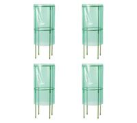 FewNvWa Cloches de Jardin pour Plantes Mini Serre Cadeaux réutilisables Couverture de semis Cage à Plantes, 4 Pièces