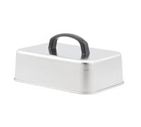 FewNvWa Cloches Rectangulaires en Acier Inoxydable, Cloche de Cuisson Couvercle de Gril, Couvercle de Cuisine, Plancha pour Cuisson à L'étouffée pour Hamburgers à Fromage, Steak, 22.2 X 14.6 X 6.6 Cm