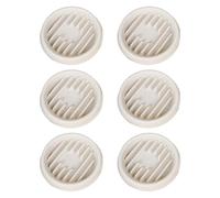 FewNvWa Collection de 6 Soucoupes pour Plantes pour La Gestion de l'eau des Pots de Fleurs à L'intérieur comme à L'extérieur, Blanc, L