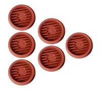 FewNvWa Collection de 6 Soucoupes pour Plantes pour La Gestion de l'eau des Pots de Fleurs à L'intérieur comme à L'extérieur, Rouge, L