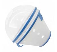 FewNvWa Collier Industriel Col Élisabéthain Chien Chat Collerette Cône Protection Plastique Transparent Léger pour Sécuriser Les Traitées et Réduire, Bleu Ciel, M