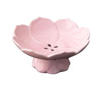 FewNvWa Corbeille à Fruits Plat de Pied Bol à Salade Présentoir de Buffet Plateau Décoratif avec Drainage Approprié pour La Table Basse et La Cuis, Rose