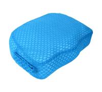 FewNvWa Coussin de Soutien pour Spa avec Base Antidérapante et Housse Amovible, Idéal pour La Piscine, Le Bain, La Douche et Les Personnes âgées, Bleu