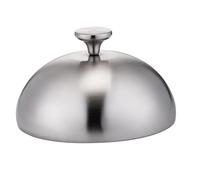 FewNvWa Couvercle à Burger pour Gril Cloche à Fromage Fondant Dôme de Cuisson En Acier Inoxydable Couvercle Alimentaire Adapté à Barbecue Cuis, 23cm
