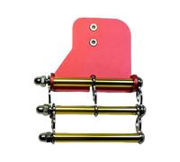 FewNvWa Crochet Ceinture Électricien Porte-perceuse Attache Rapide Ceinture Métal Compact Ergonomique Sécurité Convient Aux Techniciens Bricolage, Place Rouge