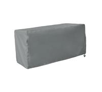FewNvWa Deck Box Cover Housse Résistante En Oxford Protection Étanche pour Bancs Coffre et Meubles de Rangement avec Cordon Ajustable Adaptée pour Mobilier Ex, Gris, S
