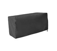 FewNvWa Deck Box Cover Housse Résistante En Oxford Protection Étanche pour Bancs Coffre et Meubles de Rangement avec Cordon Ajustable Adaptée pour Mobilier Ex, Noir, S