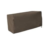 FewNvWa Deck Box Cover Housse Résistante En Oxford Protection Étanche pour Bancs Coffre et Meubles de Rangement avec Cordon Ajustable Adaptée pour Mobilier Ex, CafÉ, S