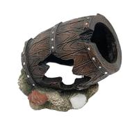 FewNvWa Décoration de Chariot à Poisson Aquarium Collium Cideau de Baril Bread Barrel Decor