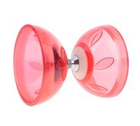 FewNvWa Diabolo Chinois à Triple Roulement, En Caoutchouc, Convient Aux Professionnels, Aux Débutants et à L'entraînement, rouge, 10,5 cm