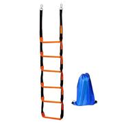 FewNvWa Échelle de Pont pour Petites Embarcations à Double Attache Métallique pour Une Stabilité Optimale dans l'eau, 6 Marches 30x204cm