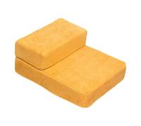 FewNvWa Escalier pour Chien Échelle pour Animaux de Compagnie Marches Confortables Rampe pour Fauteuil avec Housse Amovible en Flanelle Convient pour L'Accès, Jaune