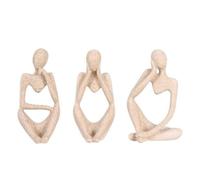 FewNvWa Figure Décorative en Résine Art Moderne Sculpture Abstraite Corps Allongés Pose Assise pour Bureau Étagère Salon,