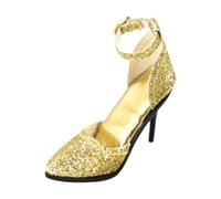 FewNvWa Figures Chaussures Miniatures à Talon Haut pour Figurines Féminines Accessoires Modèle en PU Simulé pour Habillage Action Figures Adaptés pour Collect, Or