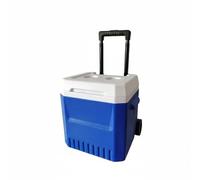 FewNvWa Glacière Isotherme Roues Extension Poignée Compartiment Rangement roulettes Adaptée pour Tourisme Alimentaire Foires Extérieures Pêche Marchés Campings, Bleu