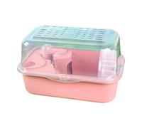 FewNvWa Hamster Cage Hamster Habitat Mice and Rat Habitat House for Sugar Glider Hedgehog, Rose