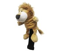 FewNvWa Housse de Tête de Driver de Golf en Peluche Douce, Housses de Tête Mignonnes, Accessoires de Golf, Lion