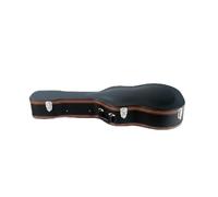 FewNvWa Housse Guitare Étui Rigide Boîtier Valise Coffret Protection de l'Instrument Contre Impacts Quotidiens Chocs et Rayures, Array, Noir Bordure Marron, 41 Pouces