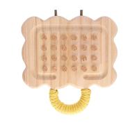 FewNvWa Jouet en Bois pour Perroquets, pour Dresser Les Calopsittes, pour Mâcher, Tirer Le Liège et Grimper