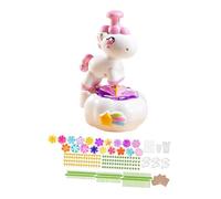FewNvWa Kit de Fleurs En Tissu à Faire Soi-même, Activité Créative pour Enfants, Ensemble de Confection de Bouquets, Outils Sûrs, Apprentissage Floral Adapté, Style B