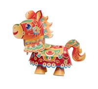 FewNvWa Kit de Lanterne Chinoise en Forme de Cheval à Monter Soi-même (1 Pièce) avec Lumière Intégrée, Idéal pour Les Fêtes d'enfants et Les Jeux éducatif, Style A