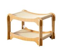 FewNvWa Lit Griffoir à Deux Niveaux pour Chat, Fournitures pour Griffes de Broyage, Lit de Couchage Stable