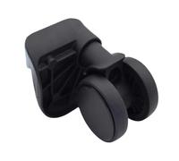 FewNvWa Lot de 2 roulettes pour Valise, Accessoires Polyvalents, Flexibles, résistantes à l'usure, Robustes et à Usage intensif, Double rangée, Noir