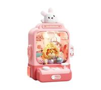 FewNvWa Machine à Pinces Jouet Arcade pour Enfants Jeu D'Attrape-poupées Miniature avec Capsules et Pince Robuste Fonction Musique Dynamique Matériau PP Adapt, Rose