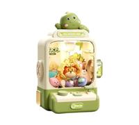 FewNvWa Machine à Pinces Jouet Arcade pour Enfants Jeu D'Attrape-poupées Miniature avec Capsules et Pince Robuste Fonction Musique Dynamique Matériau PP Adapt, Vert