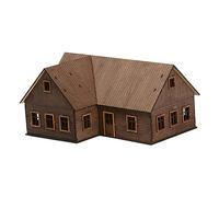 FewNvWa Maison En Bois Européenne Au 1/72, Scène Architecturale, Jouet de Loisirs, Puzzle, échelle OO, Accessoires de Décor pour Modélisme Ferroviaire, Micro-, Style b