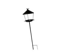 FewNvWa Mangeoire à Oiseaux sur Pied, Plateau en Fer, Grande Taille, Vintage, Décorative, pour, Noir