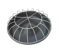 FewNvWa Mangeoire à Poulets Godet d'alimentation Plateau pour Volaille Distributeur pour Oies en PE Résilient avec Grille Anti-gaspillage Adapté pour L'Alime, 20 Trous