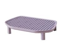FewNvWa Marchepied Litière pour Chat Tapis Piège Litière Réutilisable Base Épaissie en PP Facile d'entretien Adapté à La Salle de Séjour Zone Chat, Violet