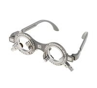 FewNvWa Monture D'Essai Optique Réglable pour Verres D'Essai Monture D'Optométrie Cadre D'Ajustement Structure En Métal et Adaptée à L'Examen de La Vue Po, 70mm