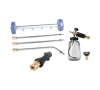 FewNvWa Nettoyeur de Soubassement avec Nettoyeur Haute Pression et Tuyaux D'extension, 4000 PSI, à Mousse Universel pour Terrasses, Allées et Jardin, with K Connector